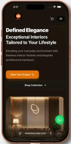 MOH Interiors Mobile Mockup